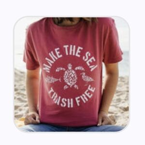 Sandcloud Keep The Sea Trash Free T-shirt unisex size L